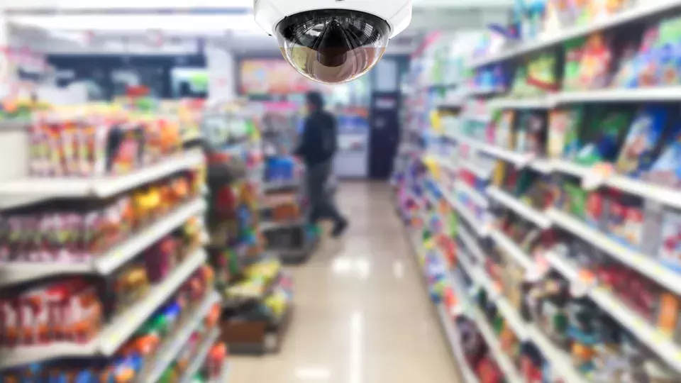 Security camera in store